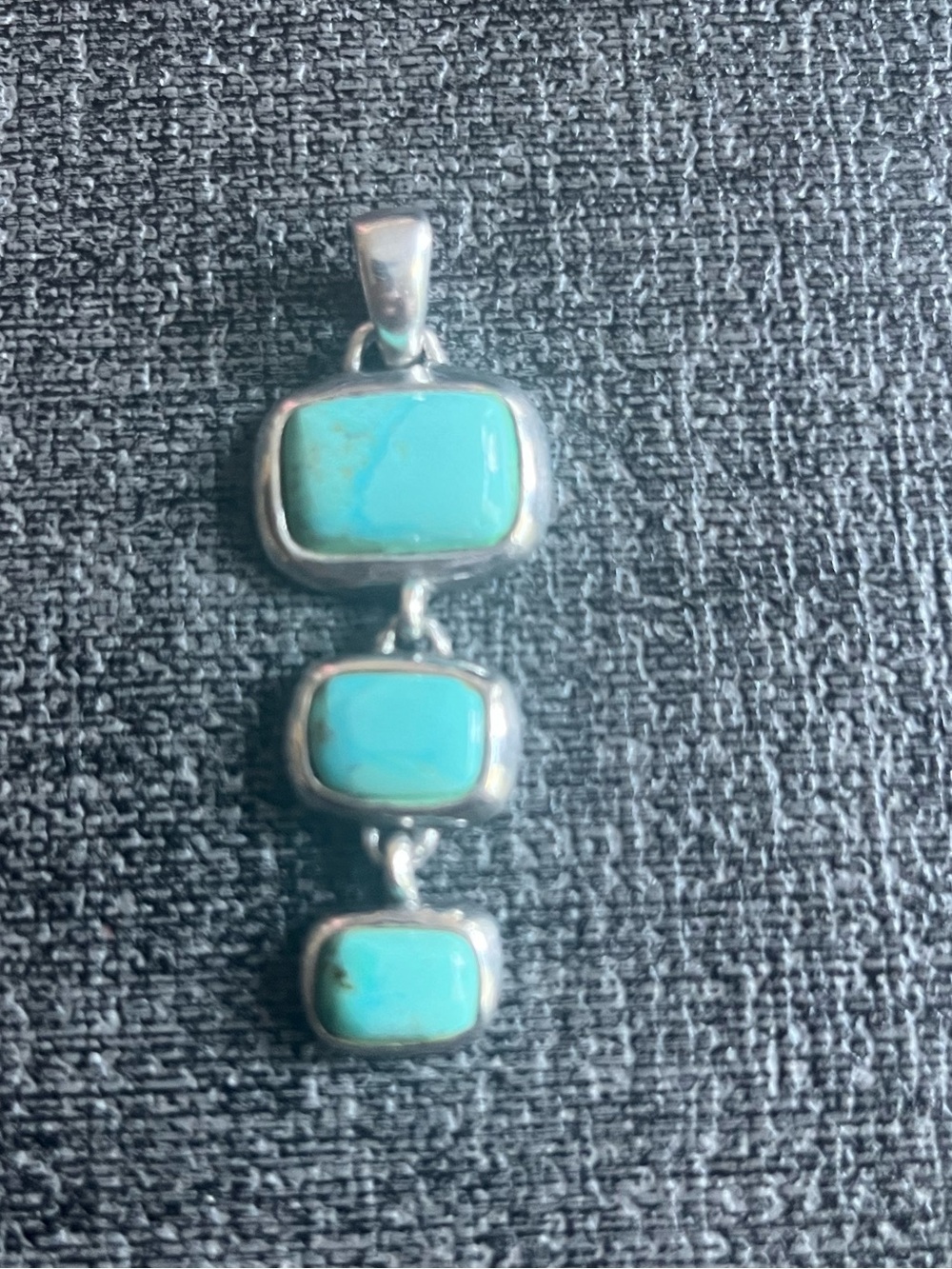 925 Barse turquoise pendant